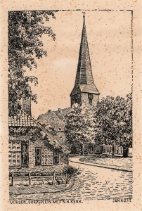T05 Jan Kost, Dorpsplein met N.H. Kerk